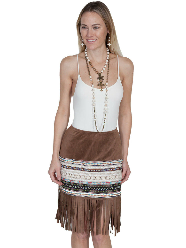 Scully Women's Short Fringe Skirt HC249