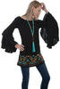 Scully Women's Viscose Spanish Ruffle Long Sleeve Tunic HC462