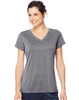 Hanes Sport™ Women's Heathered Performance V-Neck Tee O9032