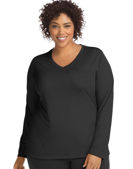 JMS Active Long Sleeve Cool Dri® V-Neck Tee OJ905