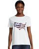 Hanes Women's Stripes of Pride Graphic Tee