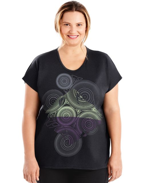 Just My Size Active Dolman Sleeve Graphic Tee OJ358