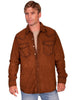 Scully Leather Men's Western Long Sleeve Suede Shirt Snap Front 78