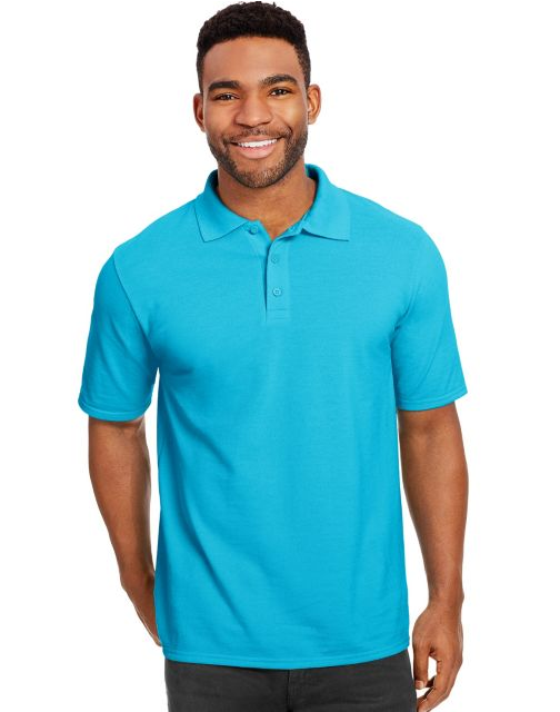 Hanes Men's X-Temp w/Fresh IQ Pique Polo 055P