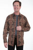 Scully Men's 100% Cotton Aztec Long Sleeve Shirt TR-067