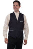 Scully Men's Four Pocket Point Bottom Vest RW309