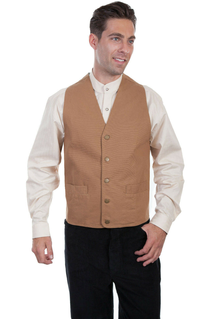 Scully Men's Cotton Canvas Sturdy Vest RW041N