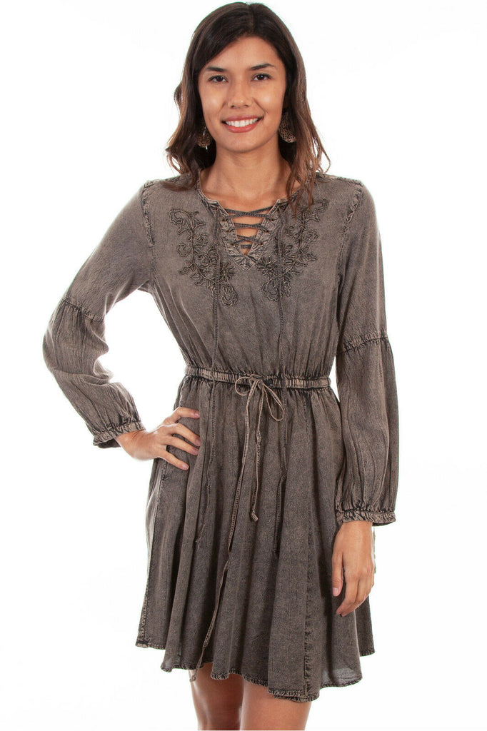 Scully Women's Hi/Lo Acid Wash Dress HC484