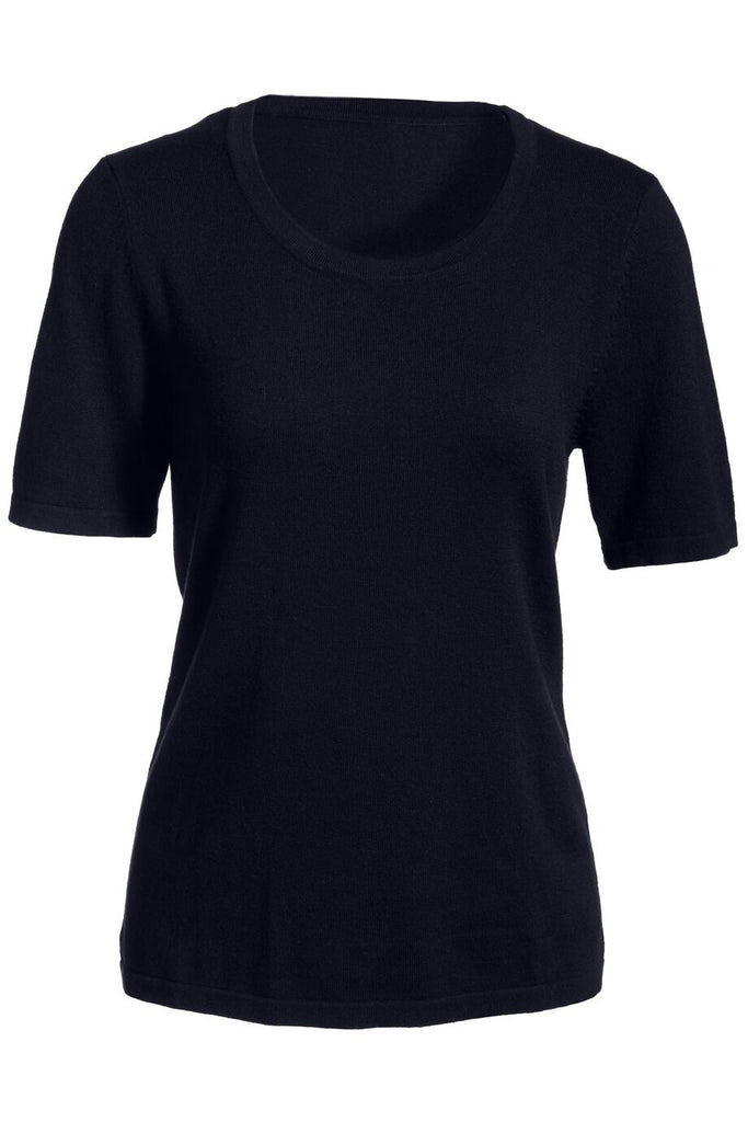 Women's Short Sleeve Scoop Neck Sweater 7055