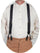 Scully Rangewear Men's Elastic Steel White Polka Dot Suspenders RW244S