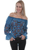 Scully Women's Viscose Peasant Long Sleeve Blouse HC422