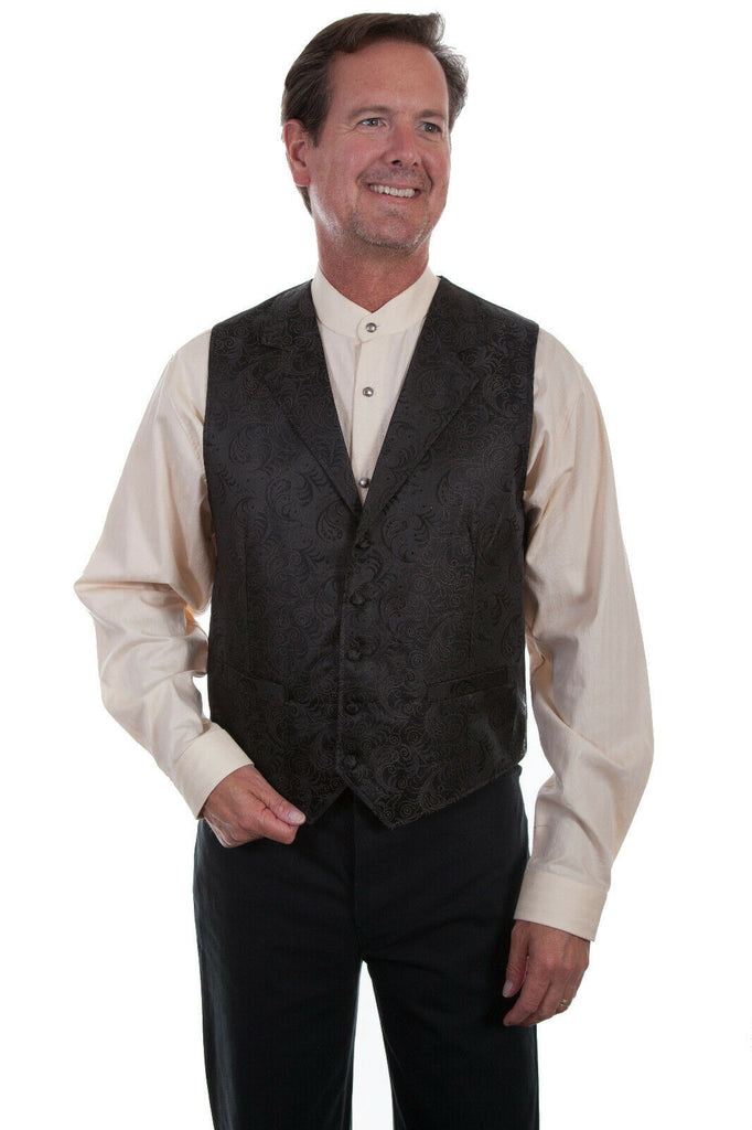 Scully Men's Paisley Scrool Vest RW284