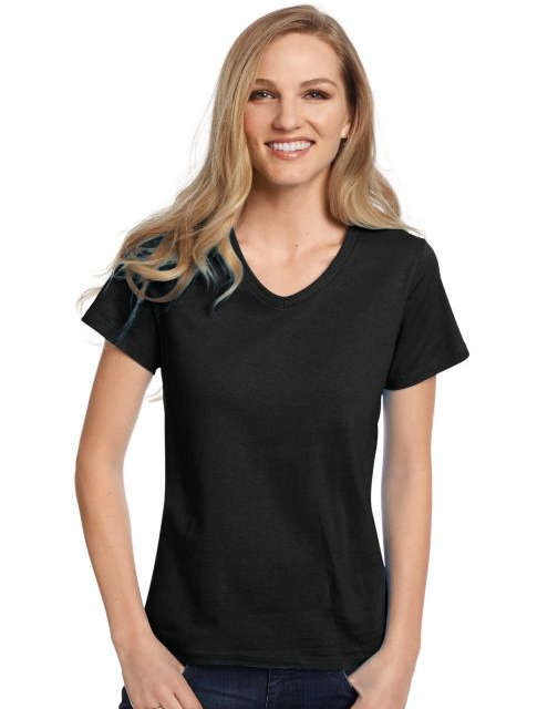 Hanes Relaxed Fit Women's ComfortSoft® V-neck T-Shirt 5780