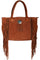 Scully Leather Fringe and Studded Handbag B187