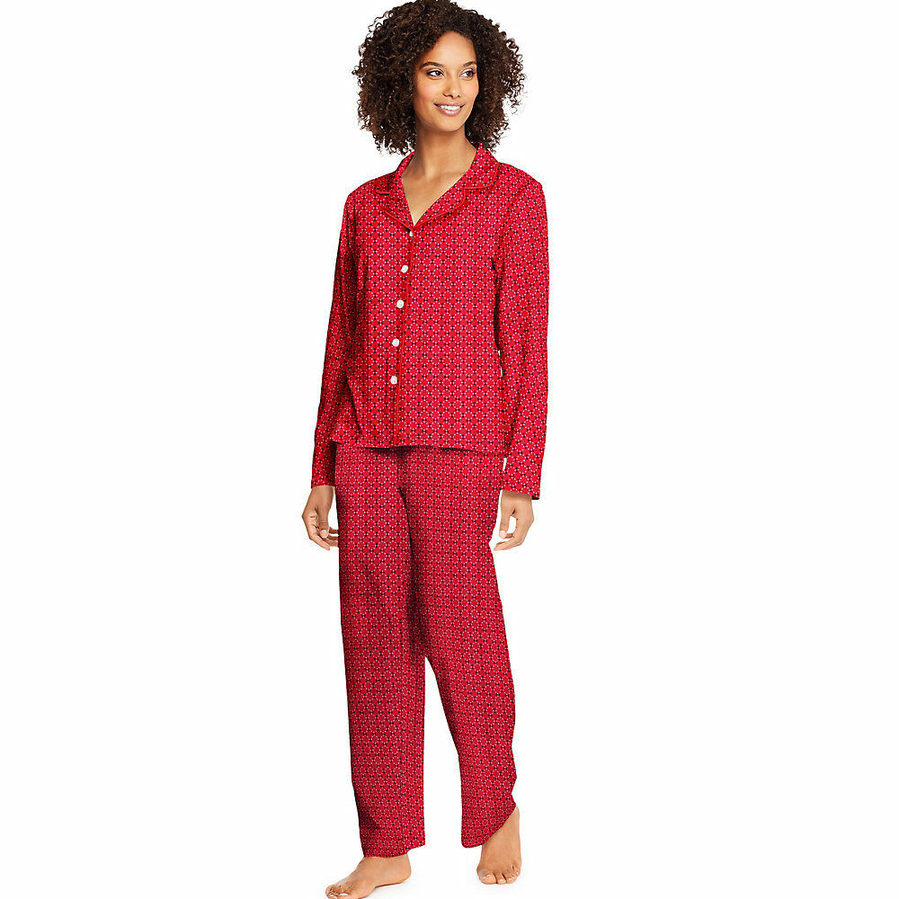 Hanes Knit Notched Collar PJ Set HAC80116