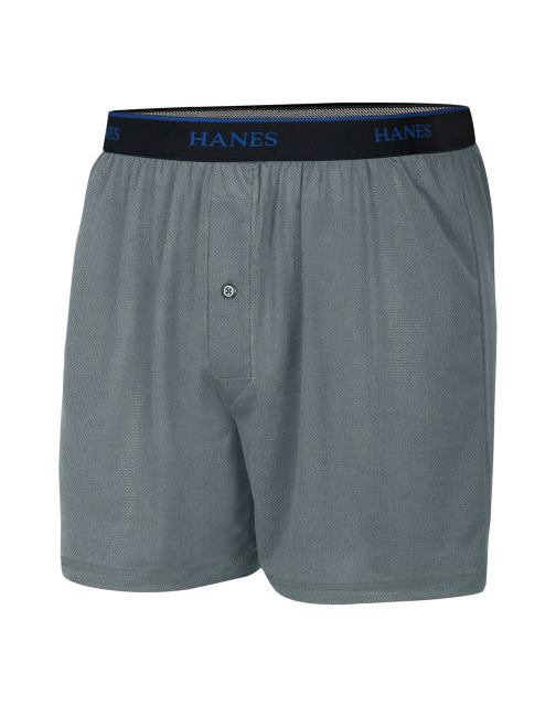 Hanes Men's FreshIQ® Cool Comfort® Breathable Mesh Boxer Briefs 2XL 3-Pk LBMKC3