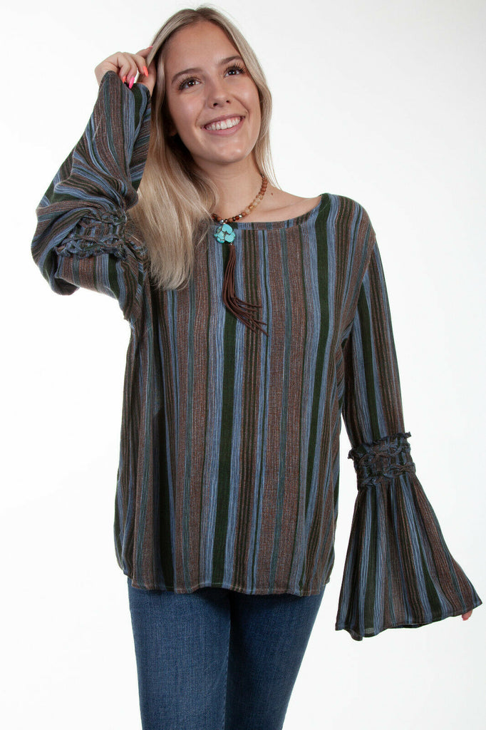 Scully Women's Striped Pullover Top HC615