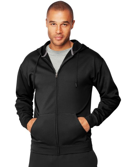 Hanes Sport™ Men's Performance Fleece Zip Up Hoodie O6213