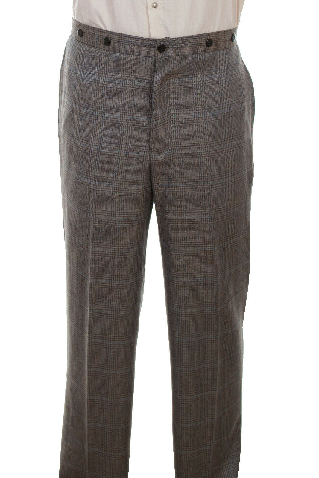 Scully Wahmaker Men's Multi-Color Wool Blend Plaid Town Trousers 541692