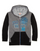 Hanes Boys' Graphic Fleece Colorblock Full Zip Hoodie D264