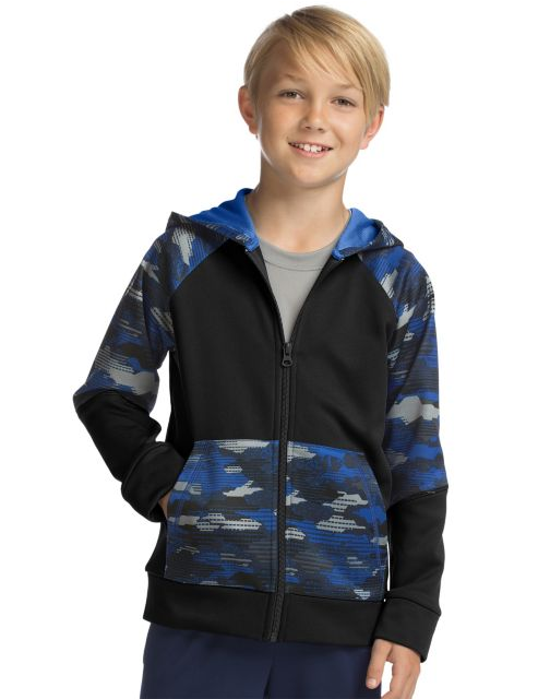 Hanes Sport™ Boy's Tech Fleece Full Zip Hoodie OD257