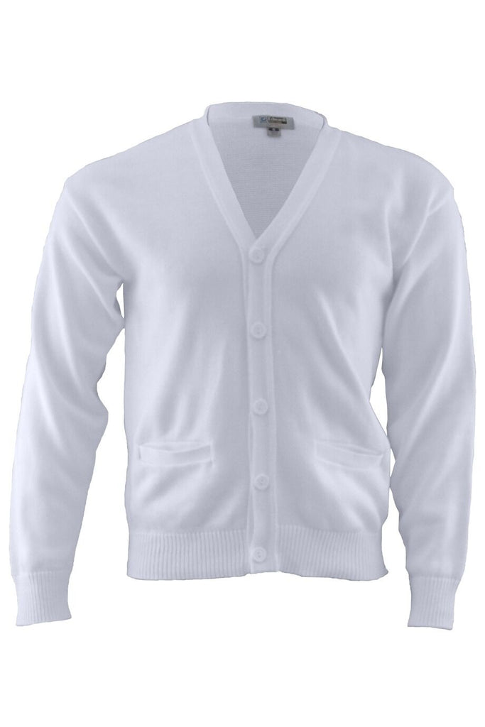 Men's V-Neck Pocket Cardigan Sweater 350