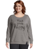 JMS French Terry Side Zip Graphic Crew Sweatshirt OJ943