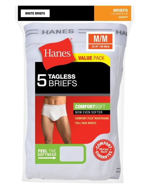 Hanes Men's TAGLESS® No Ride Up Brfs w/Comfort Flex® Waistband 3X-5X 5-Pk 112HN5