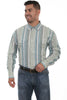 Scully Western Men's 100% Cotton Stripe Long Sleeve Shirt PS-223