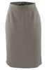 Women's Microfiber Flat Front Straight Skirt 9792