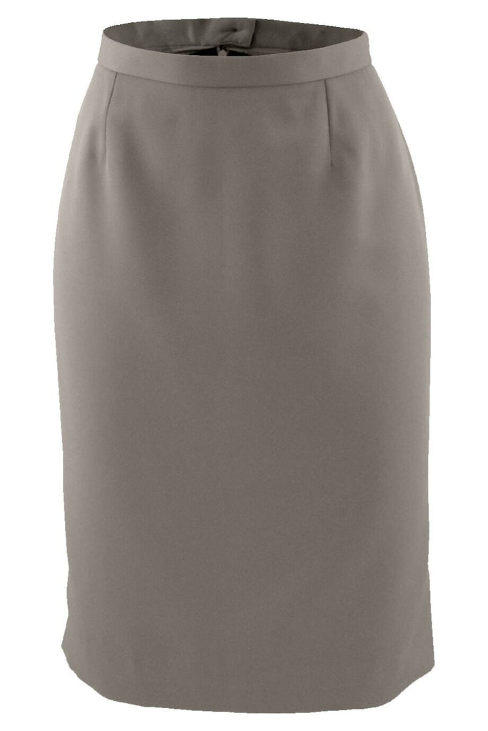 Women's Microfiber Flat Front Straight Skirt 9792