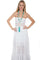 Scully Womens White 100% Cotton Crochet Tube Sleeveless Dress PSL-210