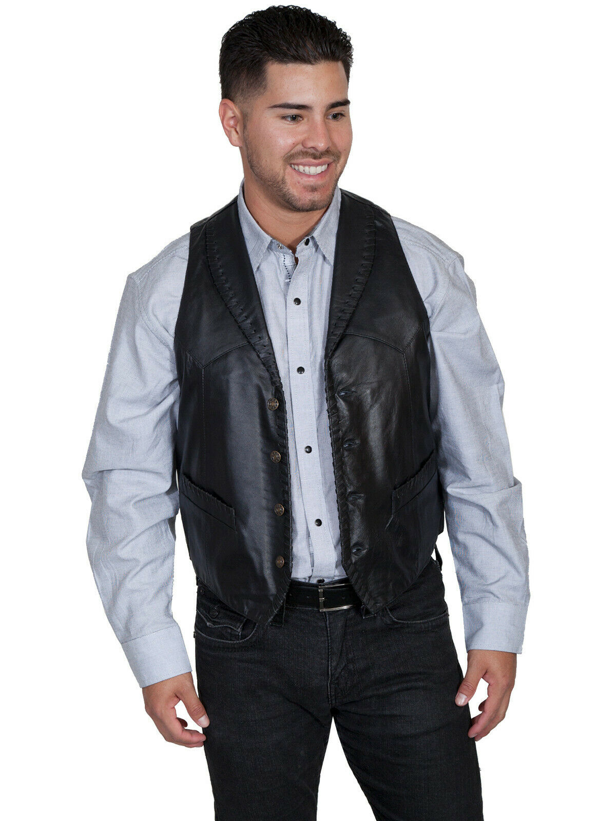 Scully Men's Whip Stitch Vest 206