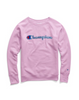 Champion Women's Powerblend® Fleece Boyfriend Crew, Felt Logo W2956F Y07461