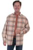 Scully Men's 100% Cotton Cord Plaid Long Sleeve Shirt TR-072