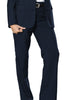 Women's Pinstripe Wool Blend Flat Front Dress Pant 8569