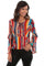 Scully Women's Serape Ruffle Long Sleeve Blouse HC517