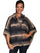 Scully Honey Creek Women's Poncho Hooded Sweater Wool Blend HC90