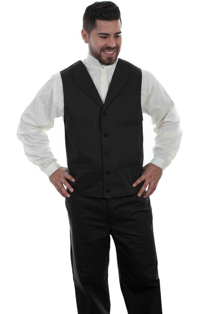 Scully Wahmaker Men's 100% Cotton Herringbone Vest 541714