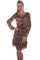 Scully Womens Feather Long Sleeve Dress HC76