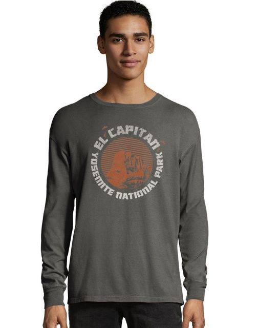 Hanes Men's ComfortWash™ Yosemite El Capitan National Park LS Tee G200P Y08055
