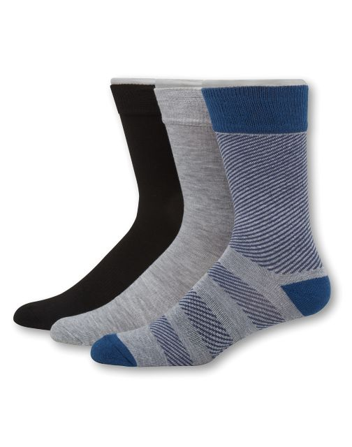 Hanes Men's 1901 Heritage Cushion Crew Socks 3-Pack HT3L3