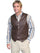 Scully Leather Men's Lambskin or Suede Snap Vest 507