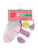 Hanes Toddler Girls' Ankle Socks 6-Pack TG37W6