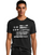 Hanes Men's Black & White Flag Graphic Tee GT49 Y06375