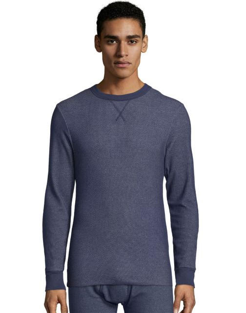 Hanes Men's Raschel Thermal Crewneck 121101