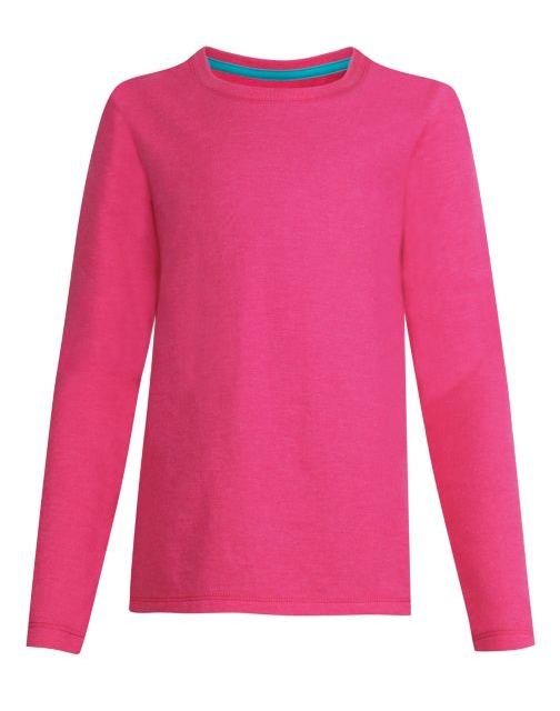 Hanes Girls' Long-Sleeve Crewneck T-Shirt OK123