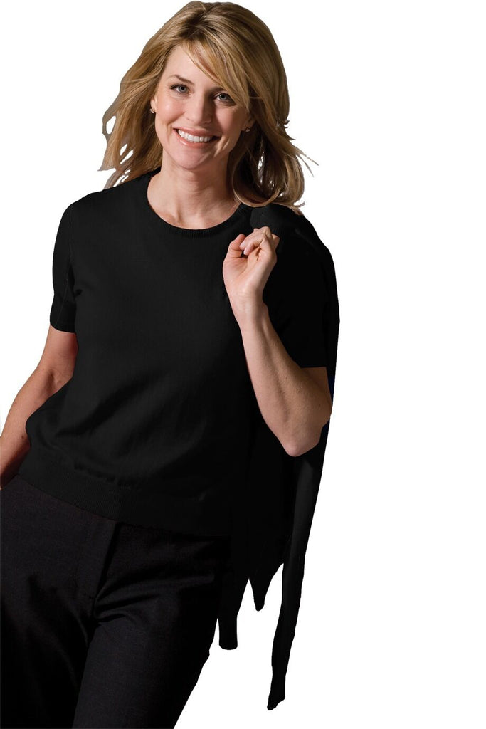 Women's Corporate Performance Cardigan Twin Set Jewel Neck Sweater 038