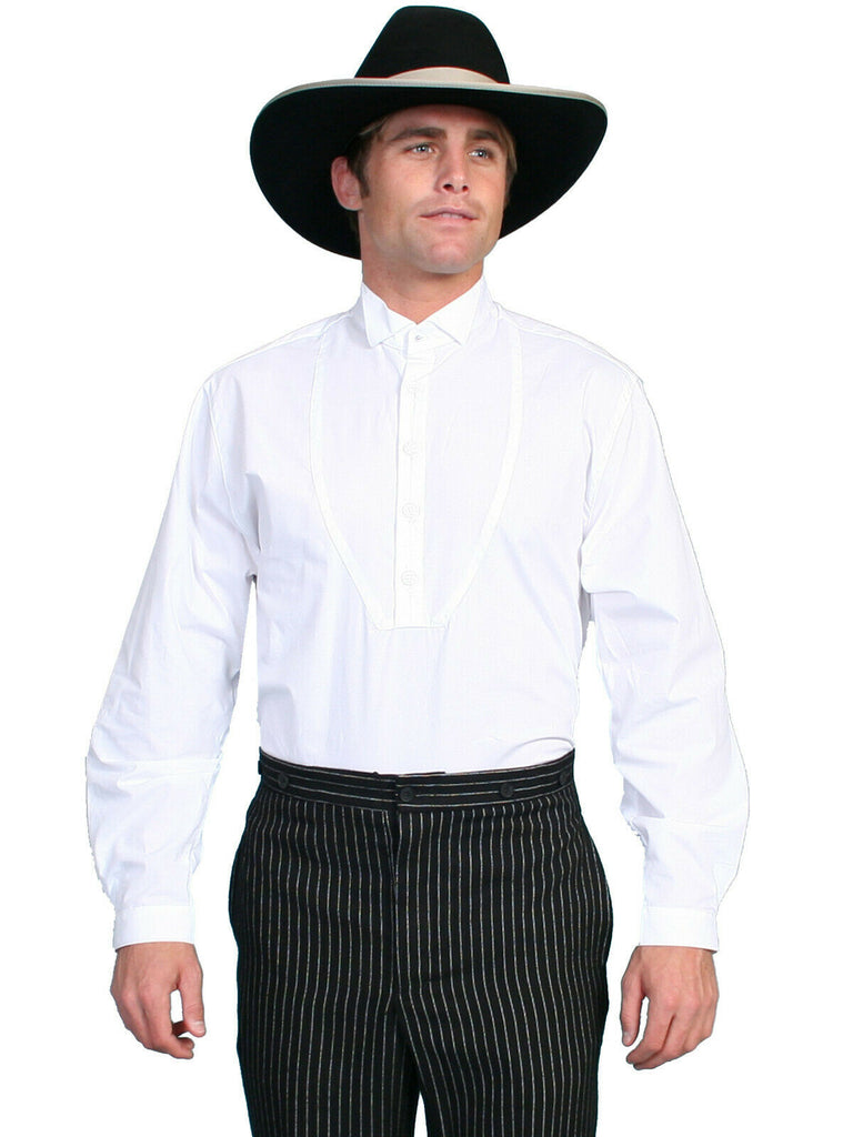 Scully Wahmaker Big Men's 100% Cotton Long Sleeve Banker Western Shirt 568350X