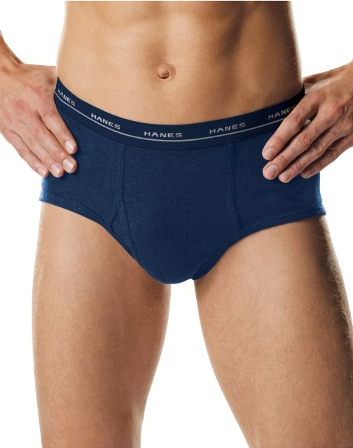 Hanes Men's TAGLESS® No Ride Up Fashion Briefs w/ComfortFlex® WB 3-Pack 7800VT